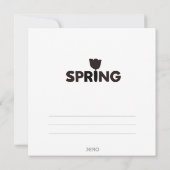 春フラットノートカード サンキューカード (裏面)