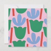 春フラットノートカード サンキューカード (正面)