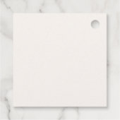 春フラワーガーデンガール服ベビーシャワー フェイバータグ (裏面)