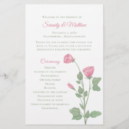 春フラワーガーデンピンクフローラ結婚式 プログラム