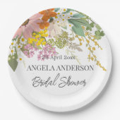 春フラワーガーデンブライダルシャワー紙 ペーパープレート (正面)
