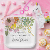 春フラワーガーデンブライダルシャワー紙 ペーパープレート (パーティー)