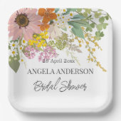 春フラワーガーデンブライダルシャワー紙 ペーパープレート (正面)