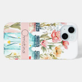 春フラワーデザイン名 Case-Mate iPhoneケース (裏面 (横))