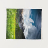 春フラワーフィールドの下マウンテンカーン タペストリー (正面(横))