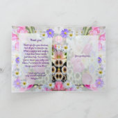春フラワーブーケクリスチャンサンキュー友 カード (内部)