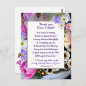 春フラワーブーケサンキューフレンド ポストカード (正面/裏面)