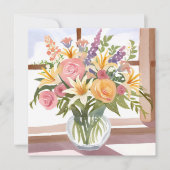 春フラワーブーケ | フローラかわいらしカード (正面)