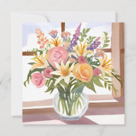春フラワーブーケ | フローラかわいらしカード