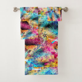 春フラワーブーケ – Edelweissフラワーフェザー バスタオルセット