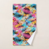 春フラワーブーケ – Edelweissフラワーフェザー バスタオルセット (ハンドタオル)