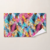 春フラワーブーケ – Edelweissフラワーフェザー バスタオルセット (ハンドタオル)