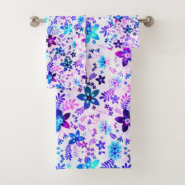 春フラワーブーケ – Edelweiss Flower Geometric バスタオルセット