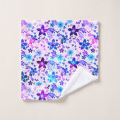 春フラワーブーケ – Edelweiss Flower Geometric バスタオルセット (ウォッシュタオル)