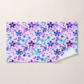 春フラワーブーケ – Edelweiss Flower Geometric バスタオルセット (ハンドタオル)