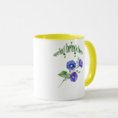 春フラワーマグ – "春は希望をもたらす"デザイン マグカップ (正面右)