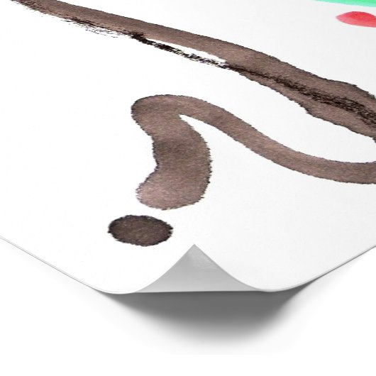 春フラワー秋 ポスター (角)