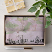 春フランスのスタンプガーデンハット及び椅子 薄葉紙 (ギフト)