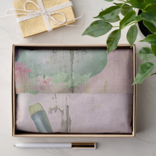 春フランスのリモナード切手と園芸用具 薄葉紙 (ギフト)