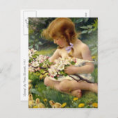 '春'フランツ・ドヴォラック・イースター シーズンポストカード (正面/裏面)