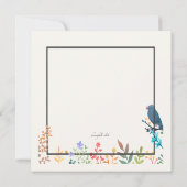 春フレーム招待状 招待状 (裏面)