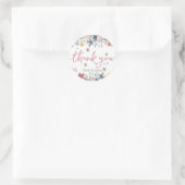 春フローラありがとうステッカー ラウンドシール (バッグ)