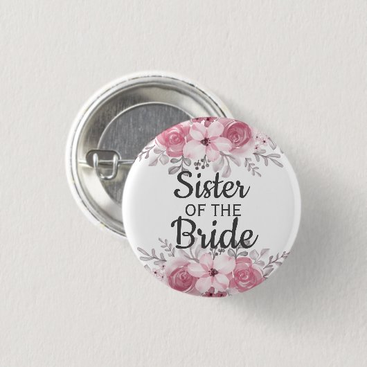 春フローラのシスター花嫁ボタン 缶バッジ (正面&裏面)