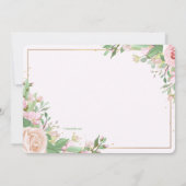 春フローラの写真の誕生発表 案内状 (裏面)