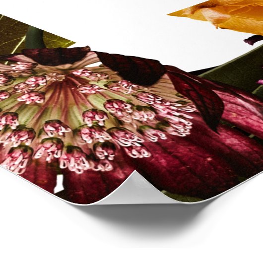 春フローラの結婚座席表の豊かさ ポスター (角)