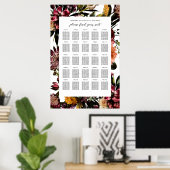 春フローラの結婚座席表の豊かさ ポスター (ホームオフィス)