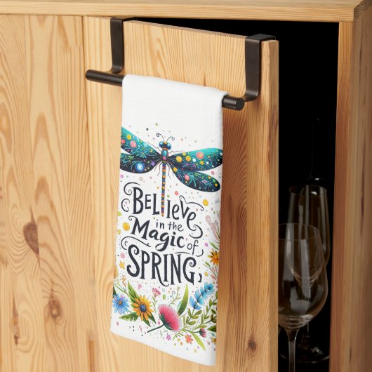 春フローラの魔法 キッチンタオル (三つ折り)