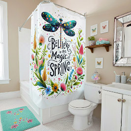 春フローラの魔法 シャワーカーテン