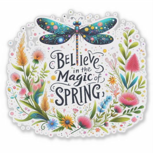 春フローラの魔法 シール (正面)