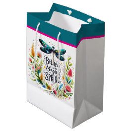 春フローラの魔法 ミディアムペーパーバッグ