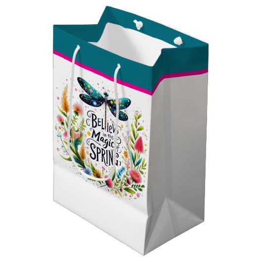 春フローラの魔法 ミディアムペーパーバッグ (正面アングル)