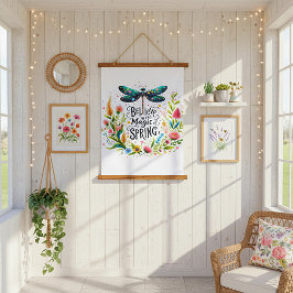 春フローラの魔法 吊り下げ型タペストリー