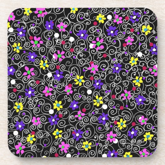 春フローラアート コースター (正面)