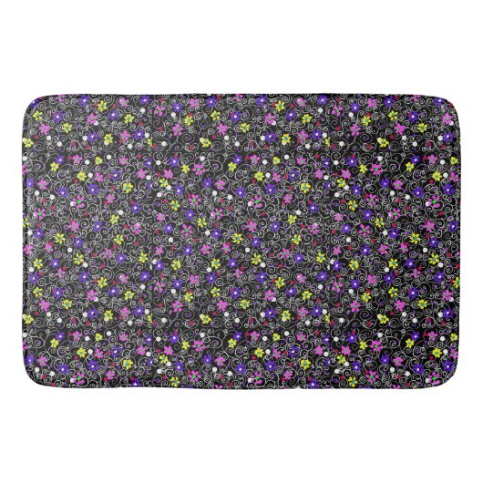 春フローラアート バスマット (正面)