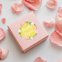 春フローライエローイースター ラウンドシール