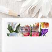 春フローライースターエッグブライダルシャワー招待 ラベル (インサイチュ)