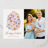 春フローライースターエッグ写真 箔シーズンカード (正面)