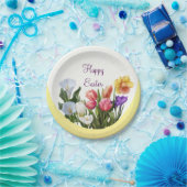 春フローライースタースプリングタイムフラワーエレガントズ ペーパープレート (パーティー)