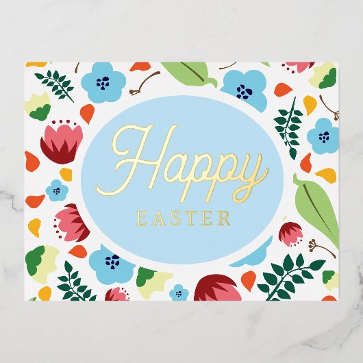 春フローライースター 箔シーズンポストカード (正面)