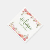 春フローラウェルカムカクテルナプキン スタンダードカクテルナプキン (角)