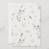 春フローラウォーターカラーイースターディナー招待状 招待状 (裏面)