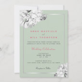 春フローラエレガントコテージコアオリジナル結婚ズ 招待状 (正面)