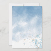 春フローラエレガントベビーシャワー招待状 (裏面)