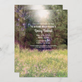 春フローラエンチャントフォレスト春フォーマルプロム 招待状 (正面/裏面)