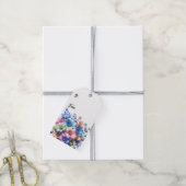 春フローラカスタマイズ可能な両面ラベル10pk ギフトタグ (より糸付き)