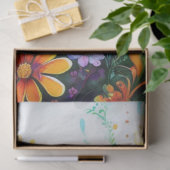 春フローラカラフルティッシュペーパー 薄葉紙 (ギフト)